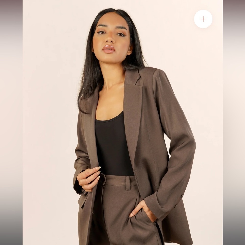 Amariah | Inara Single Breast Blazer | NWT Khaki | Women L